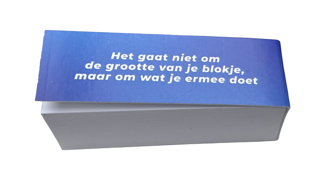 Notitieblokje 'Extreem klein' | De Speld