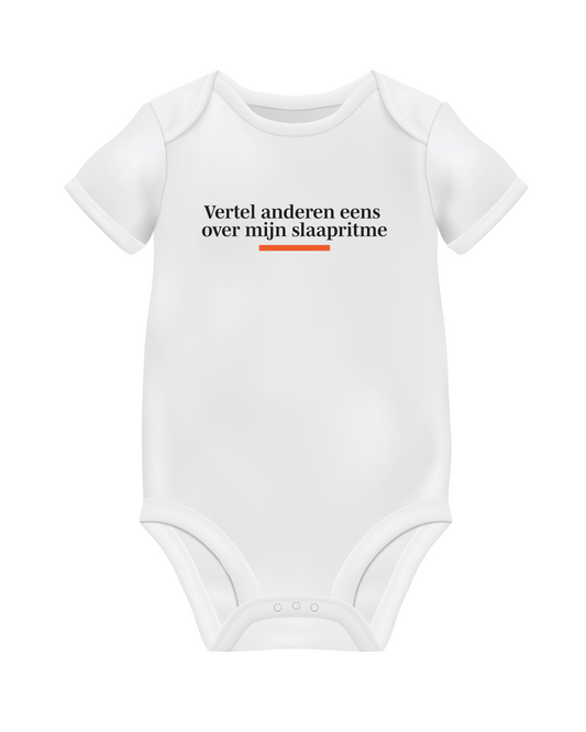 Romper 'Vertel anderen eens over mijn slaapritme' (Zwart & Wit) | De Speld