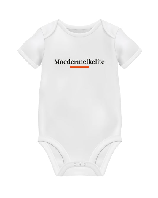 Romper 'Moedermelkelite' (Zwart & Wit) | De Speld