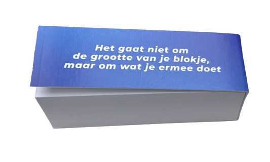 Notitieblokje 'Extreem klein' | De Speld