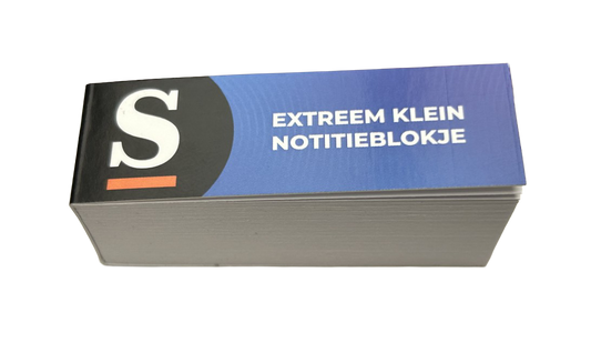Notitieblokje 'Extreem klein' | De Speld