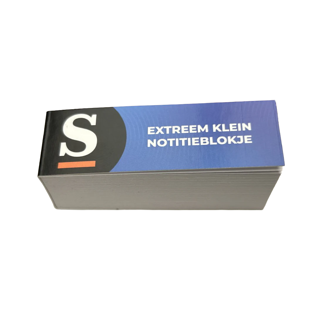 Notitieblokje 'Extreem klein' | De Speld