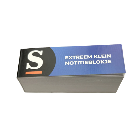 Notitieblokje 'Extreem klein' | De Speld