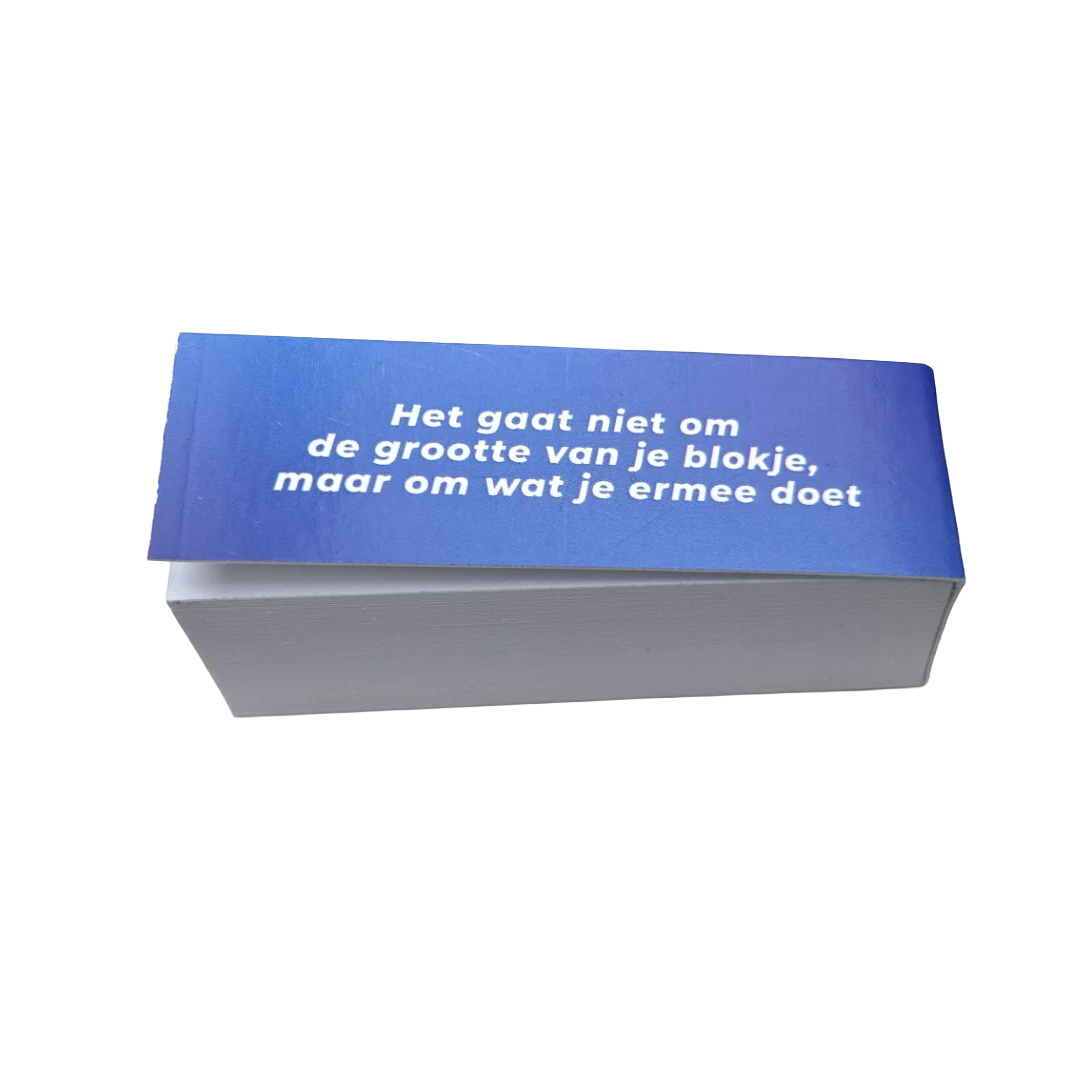 Notitieblokje 'Extreem klein' | De Speld