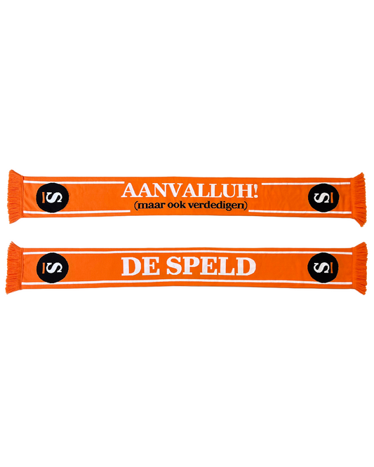 Sjaal 'Aanvalluh! (maar ook verdedigen)' | De Speld