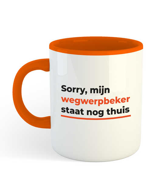 Mok 'Mijn wegwerpbeker staat nog thuis' | De Speld